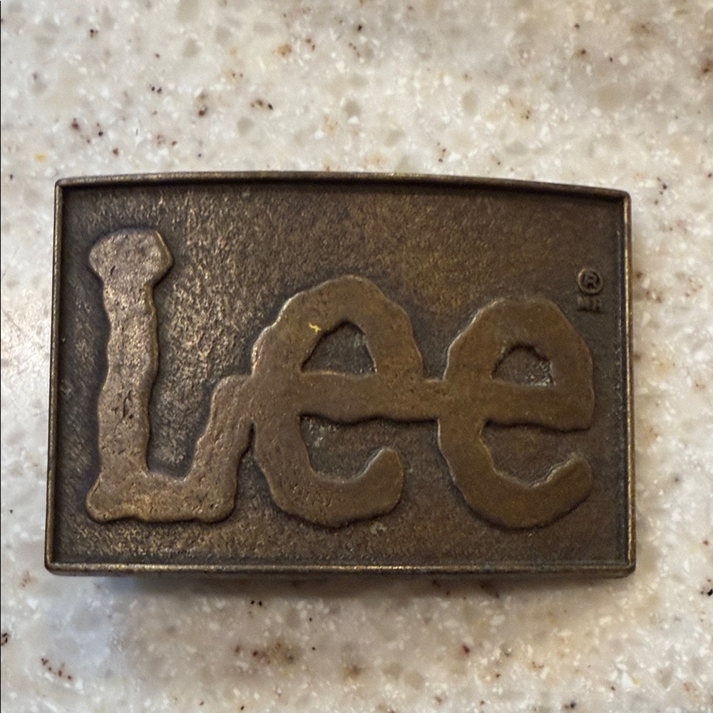 Lee Antique Brass Belt Buckle
